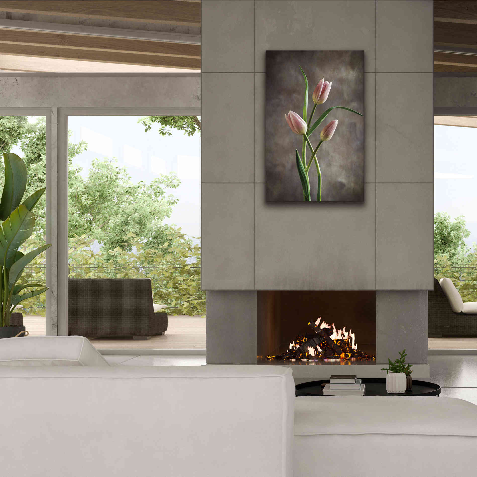 'Spring Tulips VII' by Debra Van Swearingen, Canvas Wall Art,26 x 40