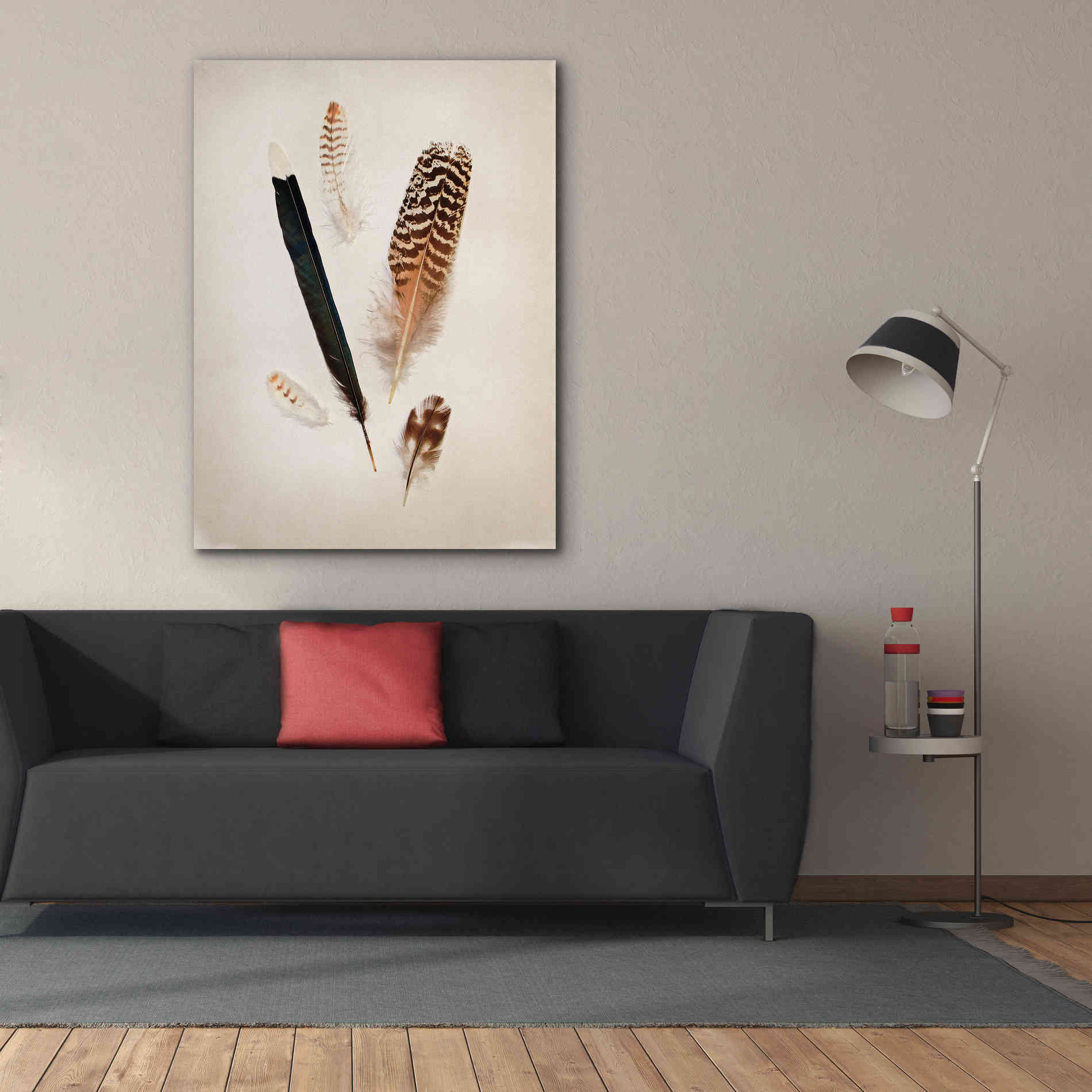 'Feather Group II' by Debra Van Swearingen, Canvas Wall Art,40 x 54