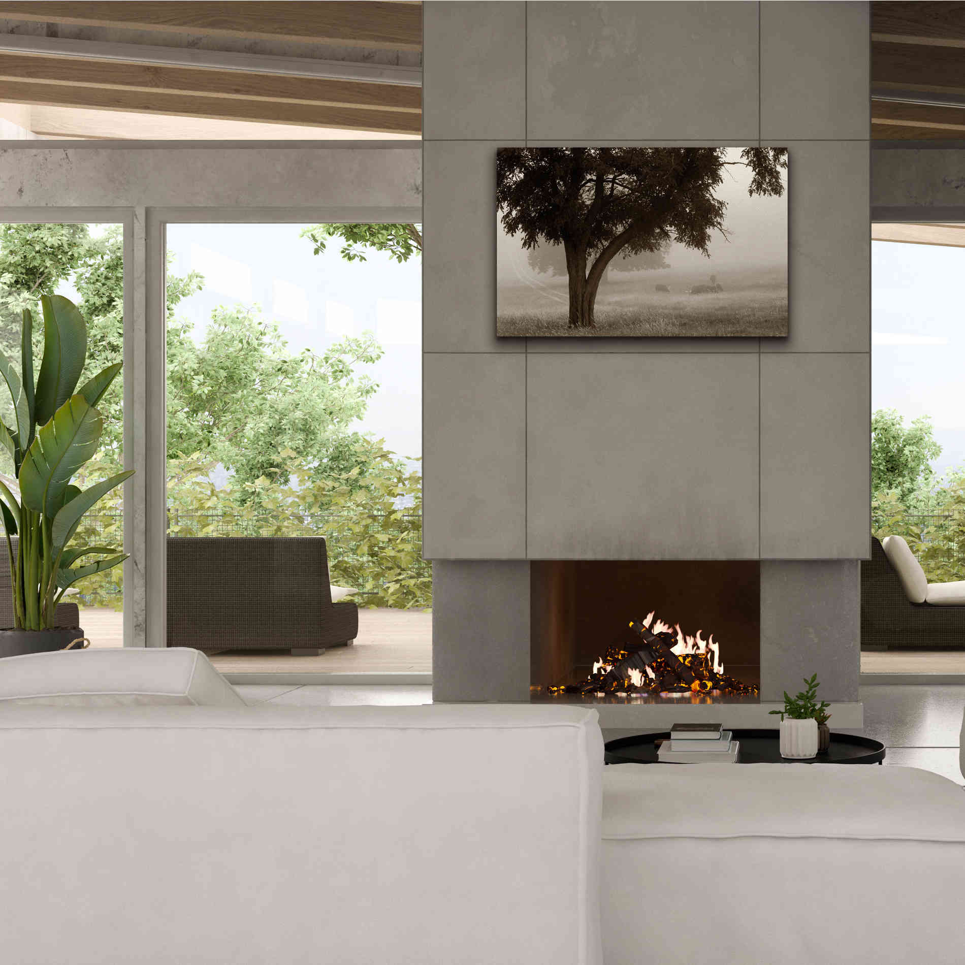 'Calm Mist' by Debra Van Swearingen, Canvas Wall Art,40 x 26