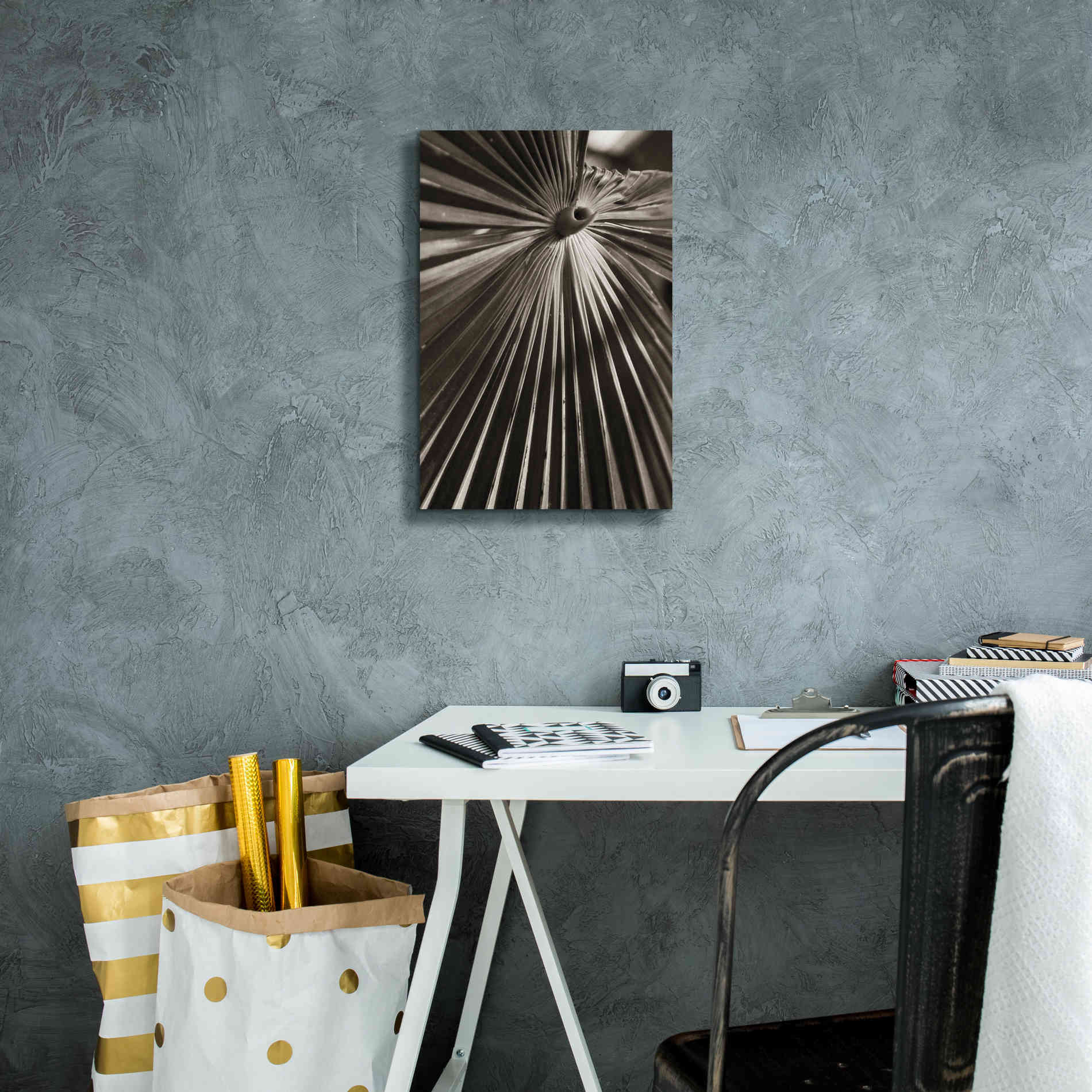'Palm Frond 1' by Debra Van Swearingen, Canvas Wall Art,12 x 18