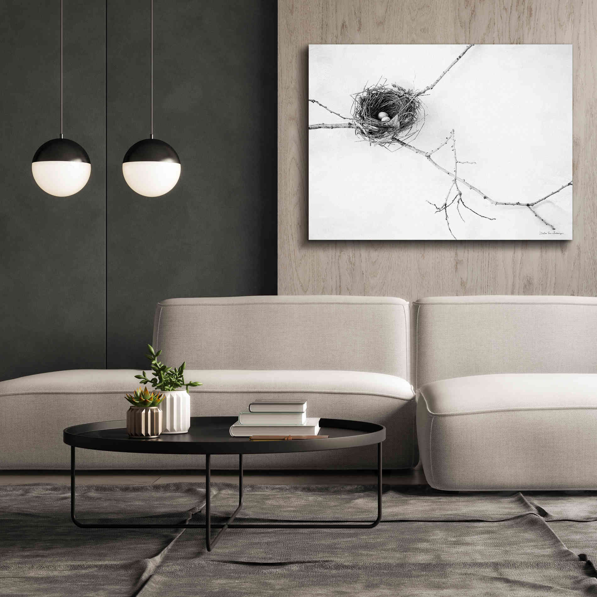 'Nest and Branch I' by Debra Van Swearingen, Canvas Wall Art,54 x 40
