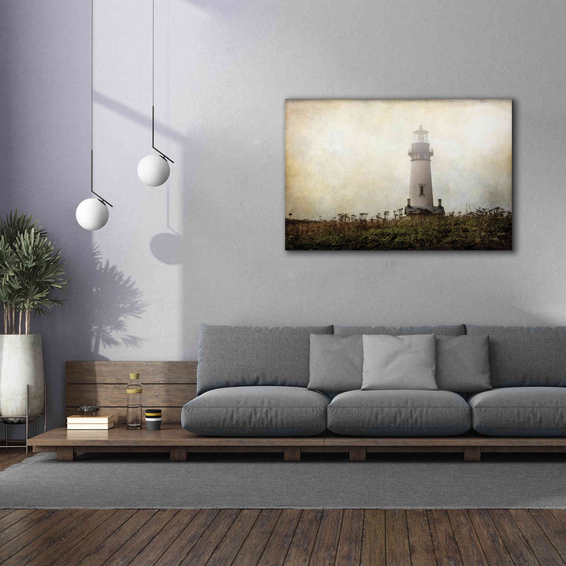 'Lonely Lighthouse II' by Debra Van Swearingen, Canvas Wall Art,60 x 40