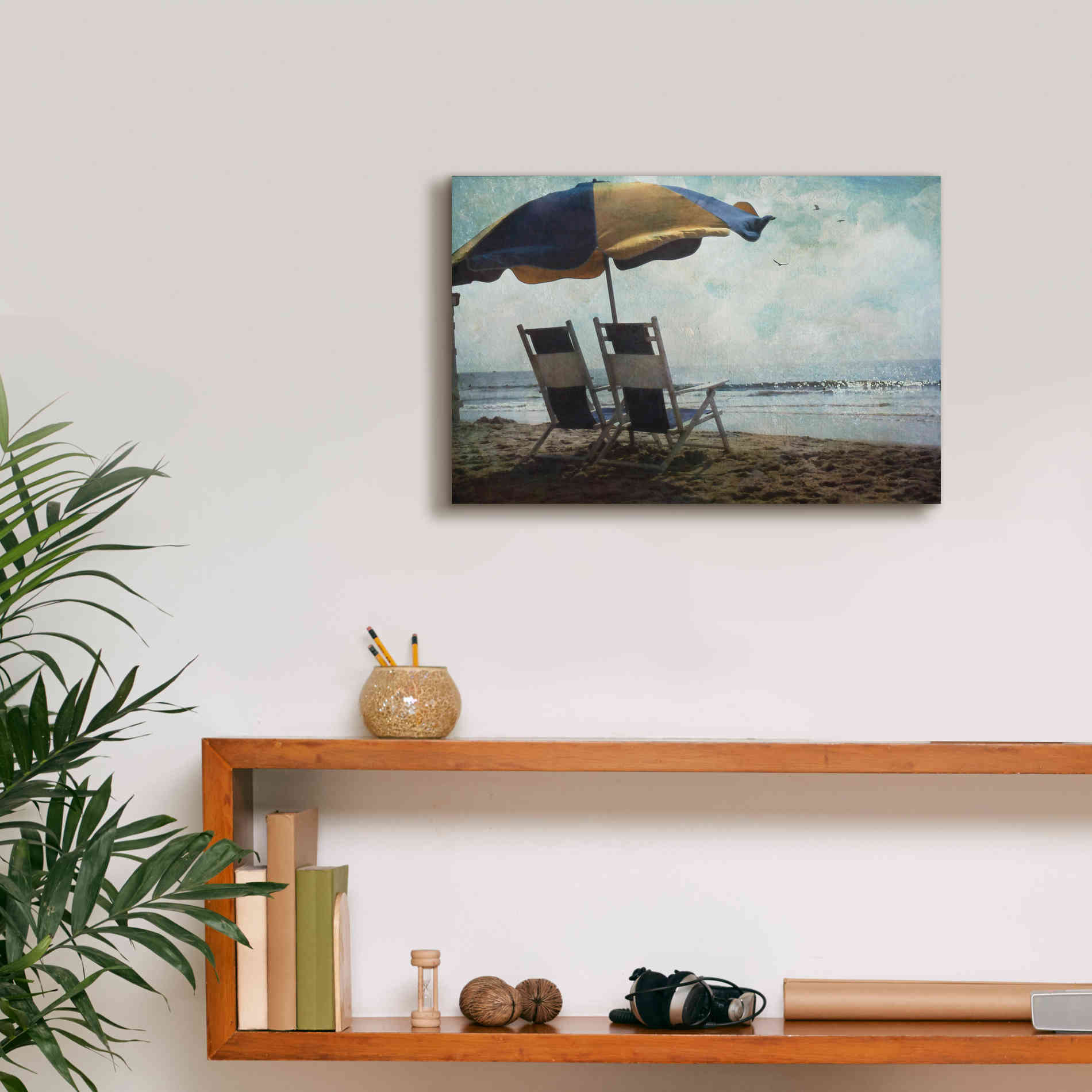 'Sea For Two' by Debra Van Swearingen, Canvas Wall Art,18 x 12