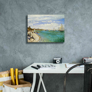 'Regatta at Sainte-Adresse' by Claude Monet, Canvas Wall Art,16 x 12
