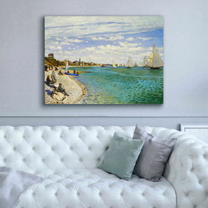 'Regatta at Sainte-Adresse' by Claude Monet, Canvas Wall Art,54 x 40
