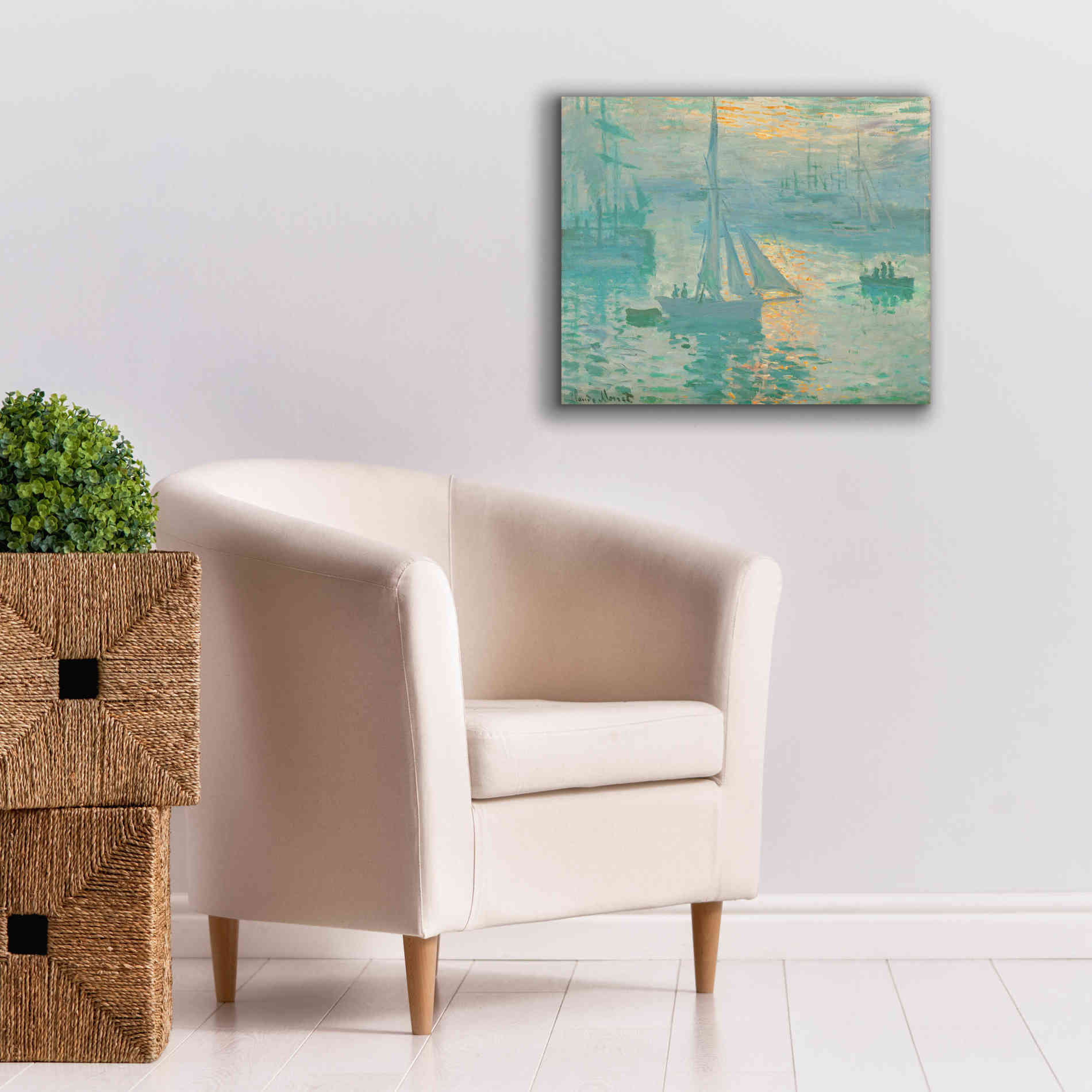 'Sunrise' by Claude Monet, Canvas Wall Art,24 x 20