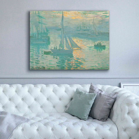 Image of 'Sunrise' by Claude Monet, Canvas Wall Art,54 x 40