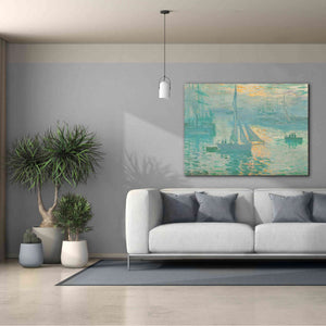 'Sunrise' by Claude Monet, Canvas Wall Art,54 x 40