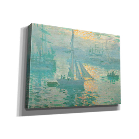 Image of 'Sunrise' by Claude Monet, Canvas Wall Art,16x12x1.1x0,24x20x1.1x0,30x26x1.74x0,54x40x1.74x0