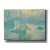 'Sunrise' by Claude Monet, Canvas Wall Art,16x12x1.1x0,24x20x1.1x0,30x26x1.74x0,54x40x1.74x0