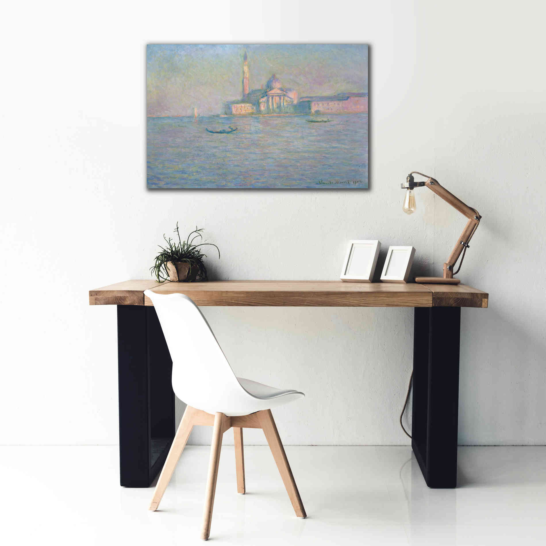 'The Church of San Giorgio Maggiore, Venice' by Claude Monet, Canvas Wall Art,40 x 26