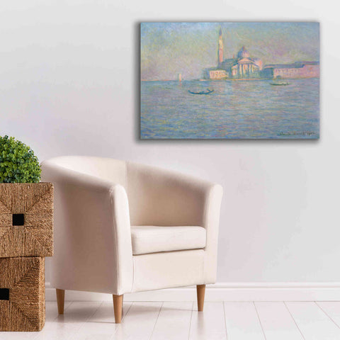 Image of 'The Church of San Giorgio Maggiore, Venice' by Claude Monet, Canvas Wall Art,40 x 26