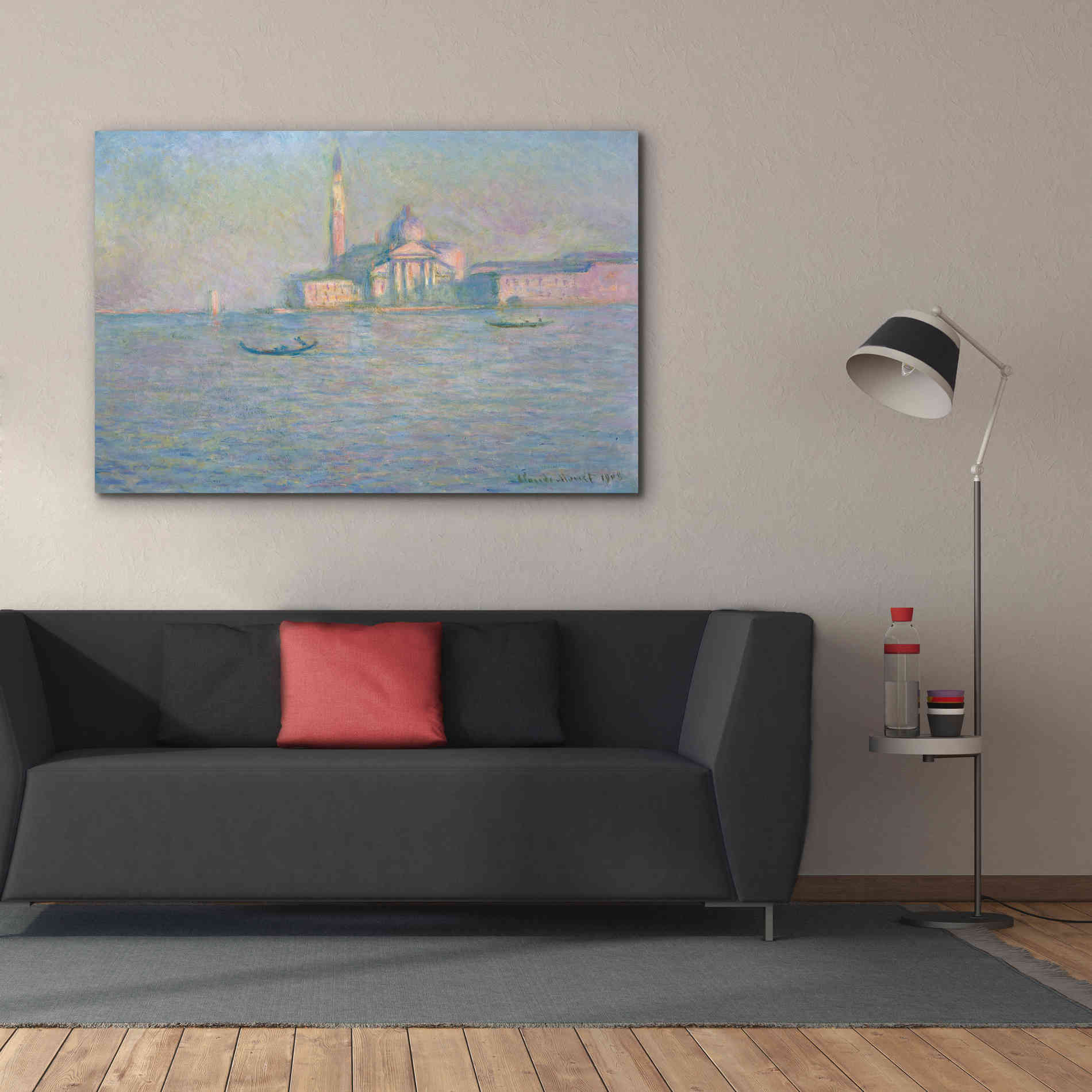 'The Church of San Giorgio Maggiore, Venice' by Claude Monet, Canvas Wall Art,60 x 40
