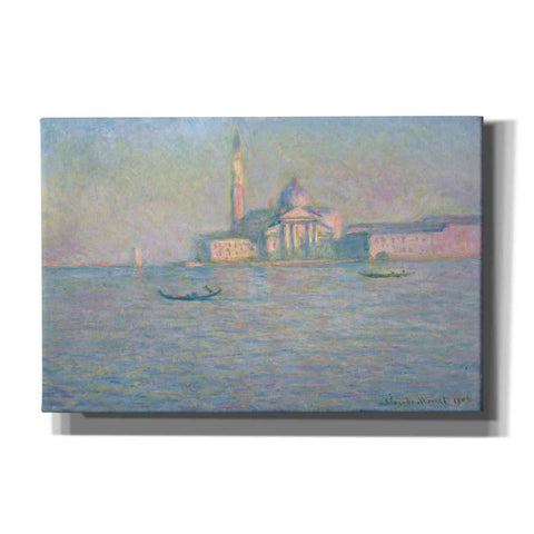 Image of 'The Church of San Giorgio Maggiore, Venice' by Claude Monet, Canvas Wall Art,18x12x1.1x0,26x18x1.1x0,40x26x1.74x0,60x40x1.74x0