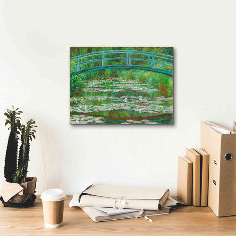 Image of 'The Japanese Footbridge' by Claude Monet, Canvas Wall Art,16 x 12