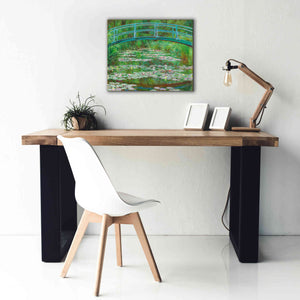 'The Japanese Footbridge' by Claude Monet, Canvas Wall Art,24 x 20