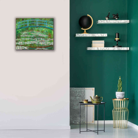 Image of 'The Japanese Footbridge' by Claude Monet, Canvas Wall Art,24 x 20