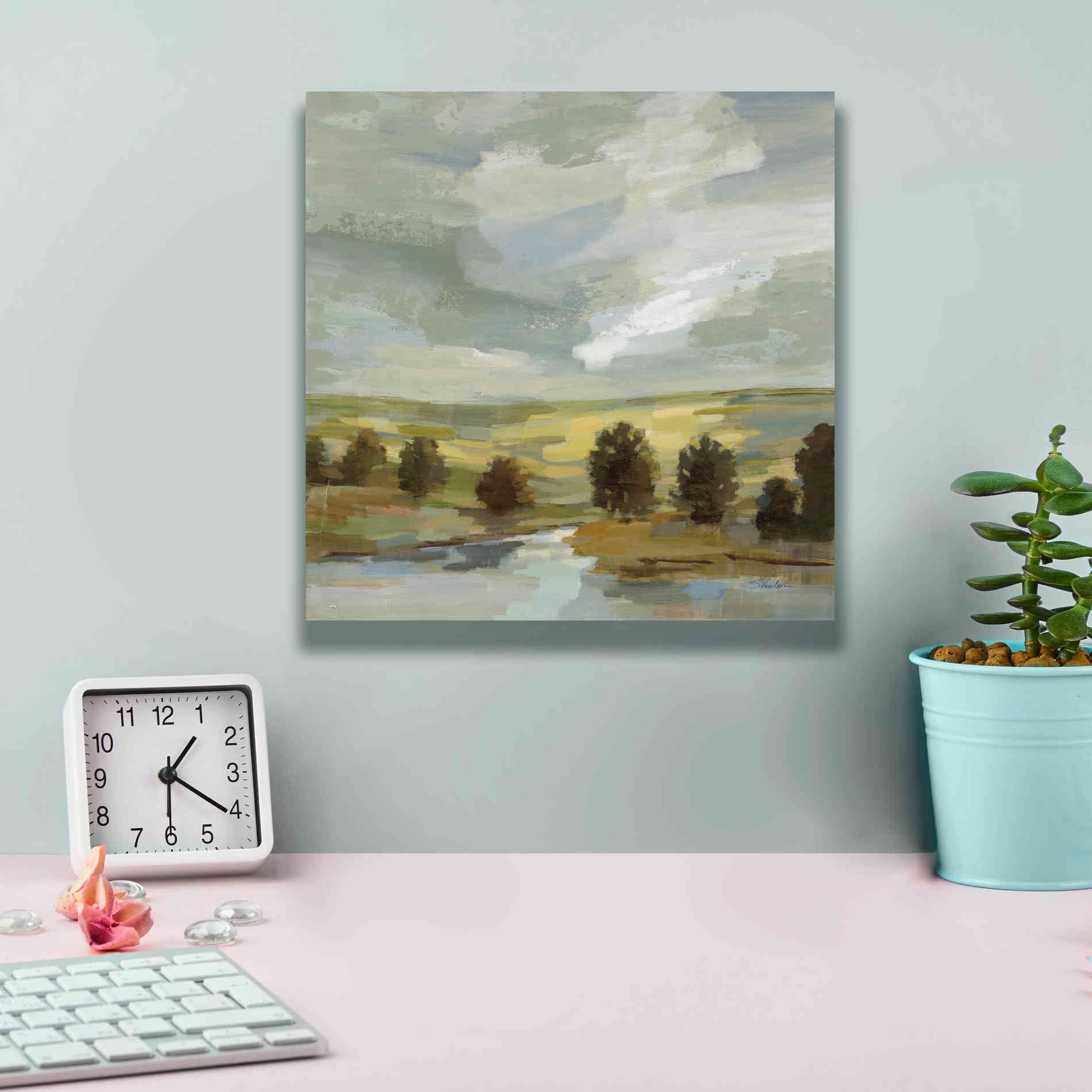 'Country Landscape' by Silvia Vassileva, Canvas Wall Art,12 x 12
