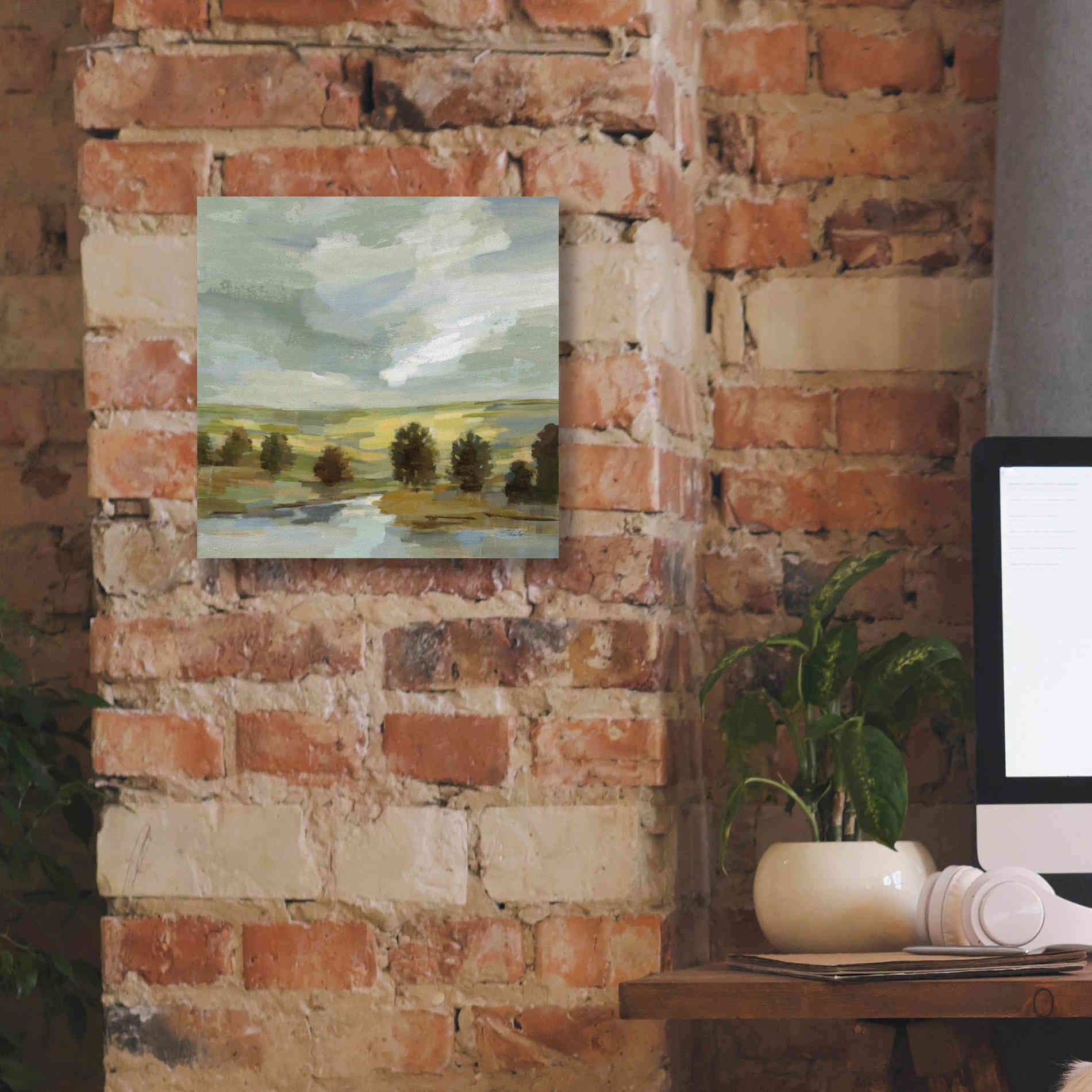 'Country Landscape' by Silvia Vassileva, Canvas Wall Art,12 x 12