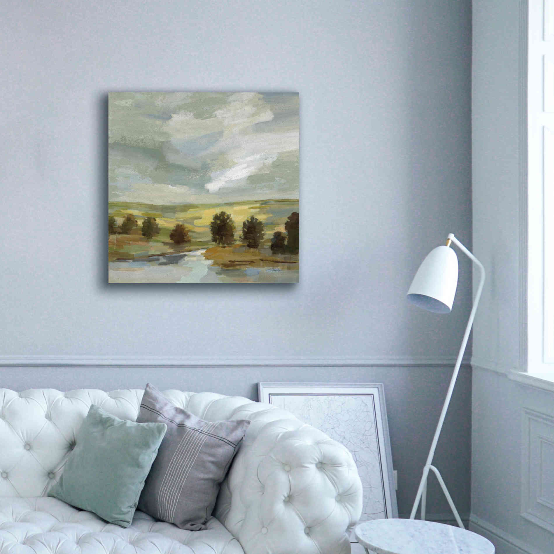 'Country Landscape' by Silvia Vassileva, Canvas Wall Art,37 x 37