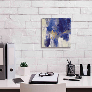 'Sparkle Abstract II Blue' by Silvia Vassileva, Canvas Wall Art,12 x 12