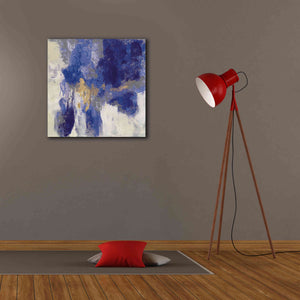 'Sparkle Abstract II Blue' by Silvia Vassileva, Canvas Wall Art,26 x 26