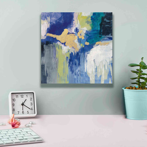 Image of 'Sparkle Abstract III Blue' by Silvia Vassileva, Canvas Wall Art,12 x 12