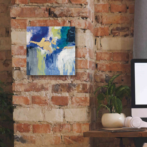 Image of 'Sparkle Abstract III Blue' by Silvia Vassileva, Canvas Wall Art,12 x 12