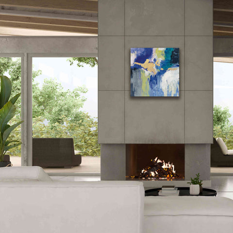Image of 'Sparkle Abstract III Blue' by Silvia Vassileva, Canvas Wall Art,26 x 26