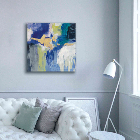 Image of 'Sparkle Abstract III Blue' by Silvia Vassileva, Canvas Wall Art,37 x 37