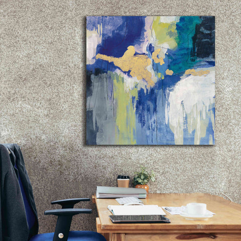 Image of 'Sparkle Abstract III Blue' by Silvia Vassileva, Canvas Wall Art,37 x 37