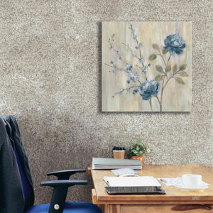 'Contemporary Chinoiserie Blue' by Silvia Vassileva, Canvas Wall Art,26 x 26
