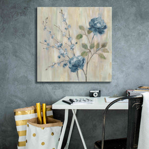 'Contemporary Chinoiserie Blue' by Silvia Vassileva, Canvas Wall Art,26 x 26