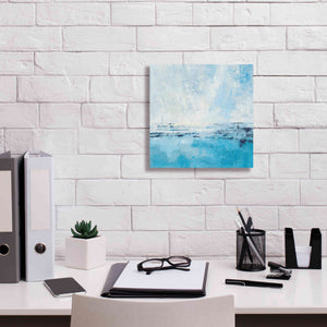 'Coastal View I Aqua' by Silvia Vassileva, Canvas Wall Art,12 x 12