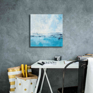 'Coastal View I Aqua' by Silvia Vassileva, Canvas Wall Art,18 x 18