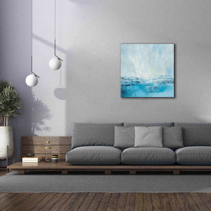'Coastal View II Aqua' by Silvia Vassileva, Canvas Wall Art,37 x 37