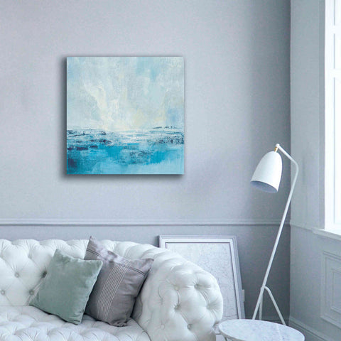 Image of 'Coastal View II Aqua' by Silvia Vassileva, Canvas Wall Art,37 x 37