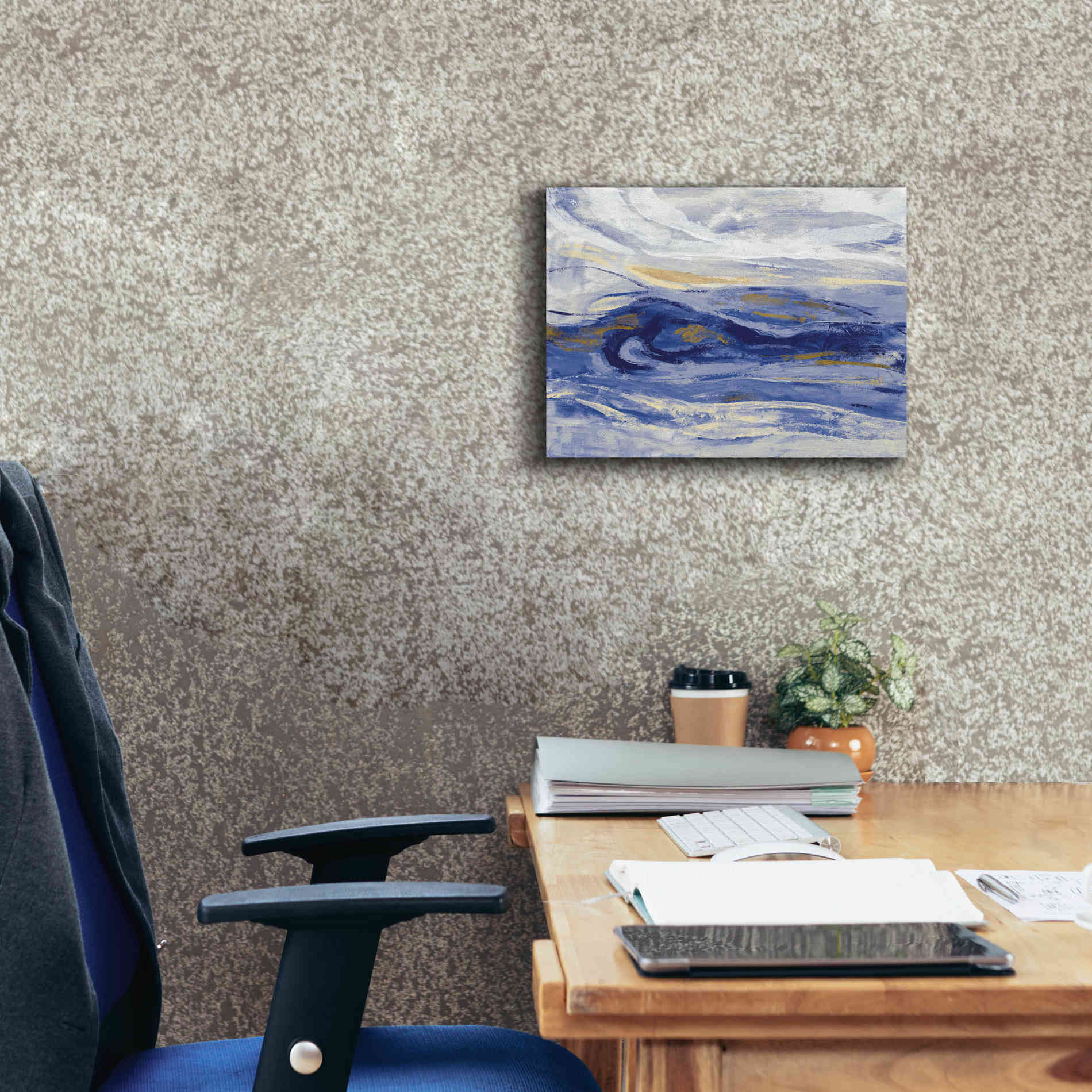'Estuary Blue' by Silvia Vassileva, Canvas Wall Art,16 x 12