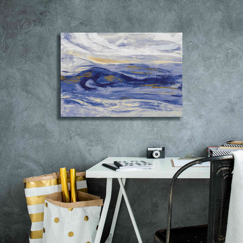 Image of 'Estuary Blue' by Silvia Vassileva, Canvas Wall Art,26 x 18