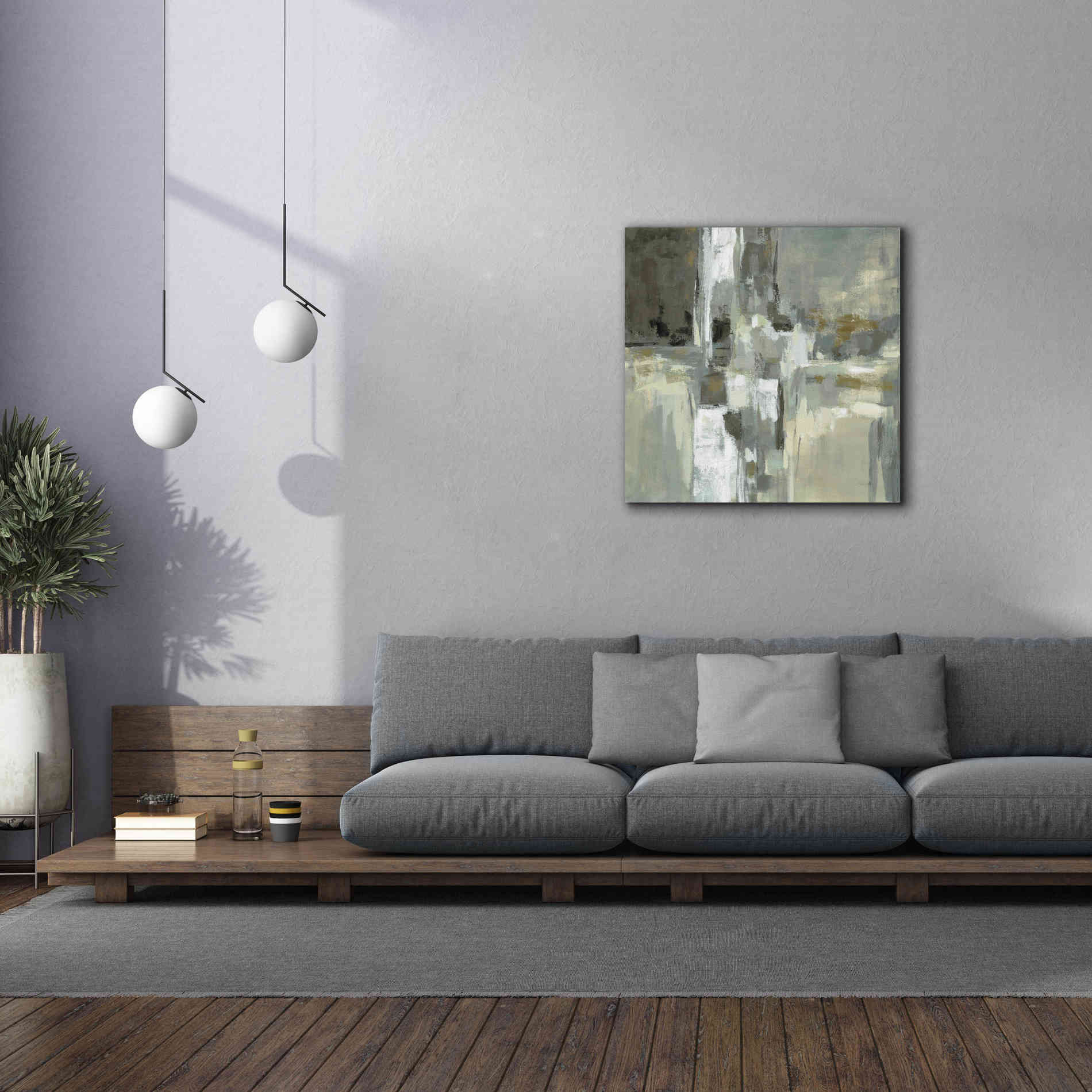 'Neutral Water' by Silvia Vassileva, Canvas Wall Art,37 x 37