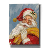 'Santa on Blue' by Silvia Vassileva, Canvas Wall Art,12x16x1.1x0,20x24x1.1x0,26x30x1.74x0,40x54x1.74x0