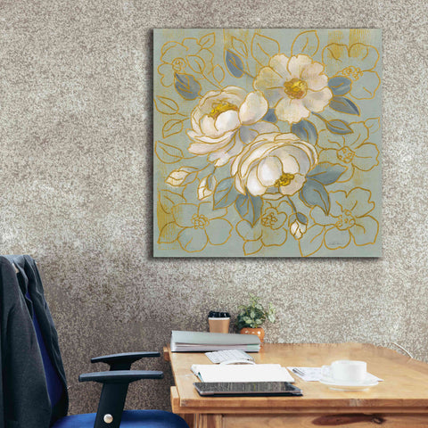 Image of 'Sage Floral I' by Silvia Vassileva, Canvas Wall Art,37 x 37