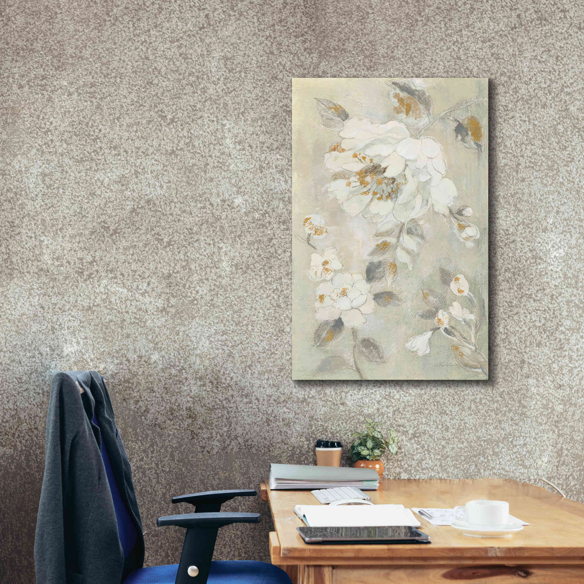 'Romantic Spring Flowers II White' by Silvia Vassileva, Canvas Wall Art,26 x 40