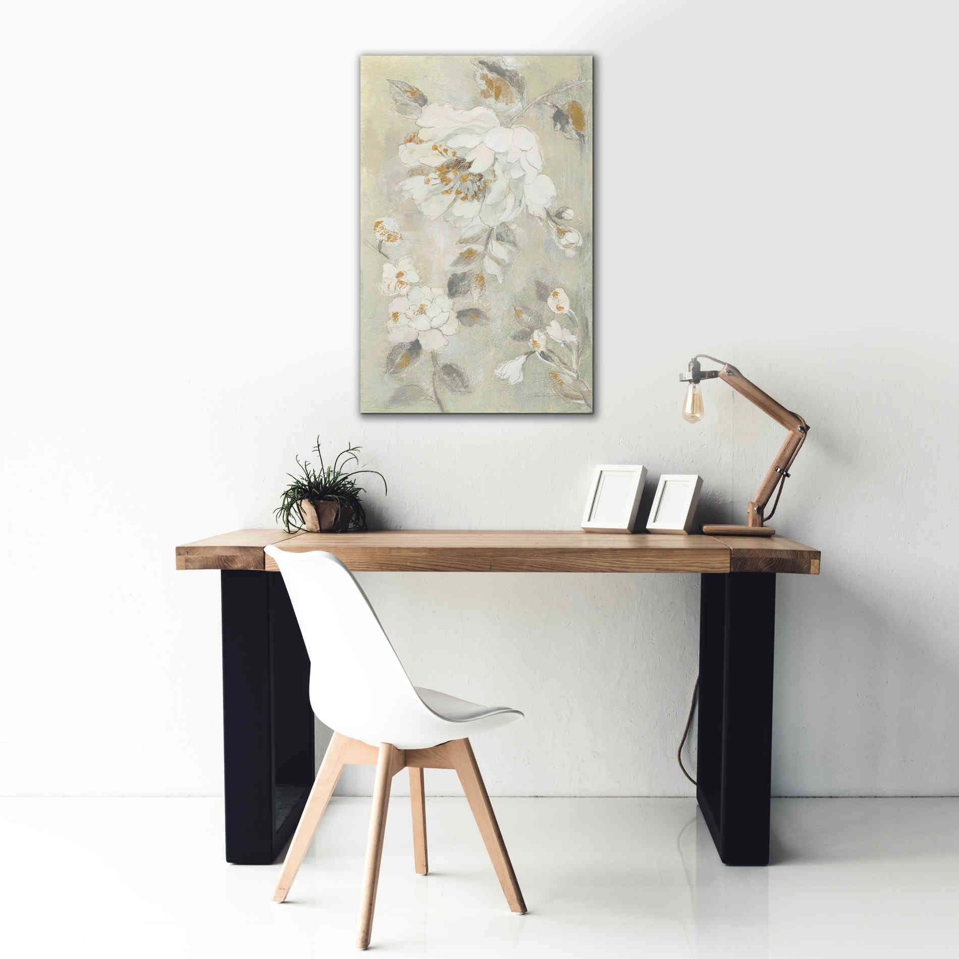 'Romantic Spring Flowers II White' by Silvia Vassileva, Canvas Wall Art,26 x 40