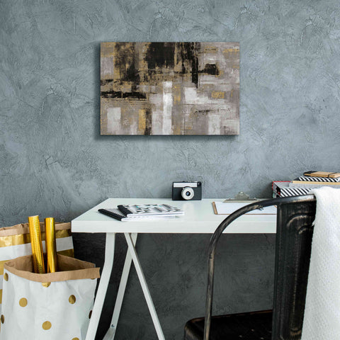 Image of 'Smoky Harbor Sunset' by Silvia Vassileva, Canvas Wall Art,18 x 12