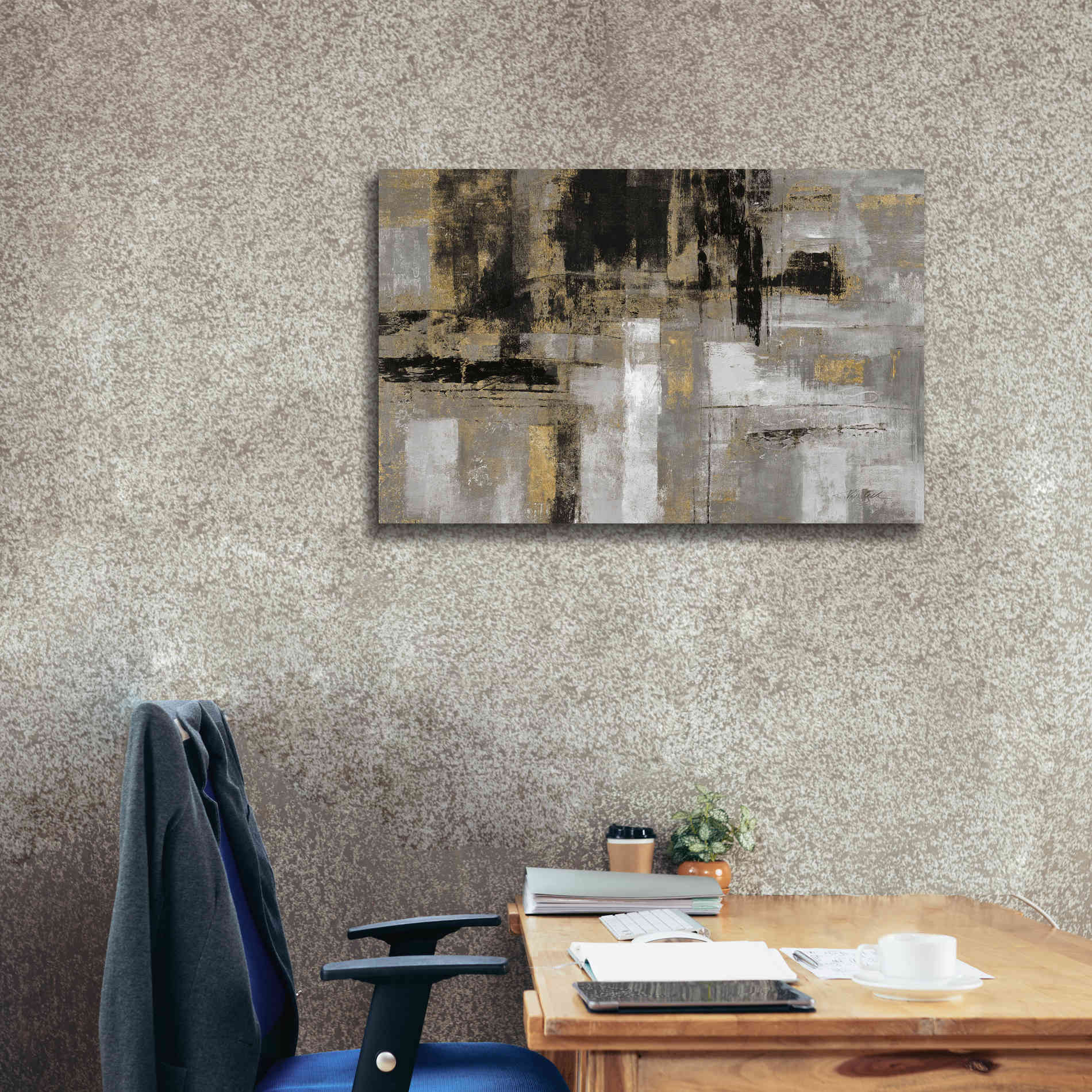'Smoky Harbor Sunset' by Silvia Vassileva, Canvas Wall Art,40 x 26