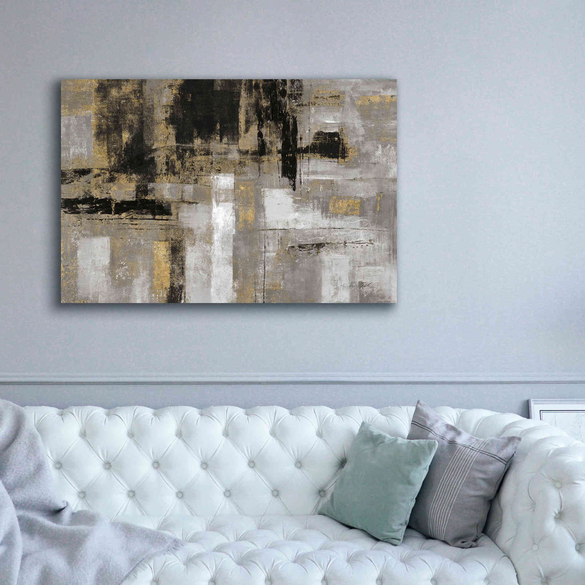 'Smoky Harbor Sunset' by Silvia Vassileva, Canvas Wall Art,60 x 40
