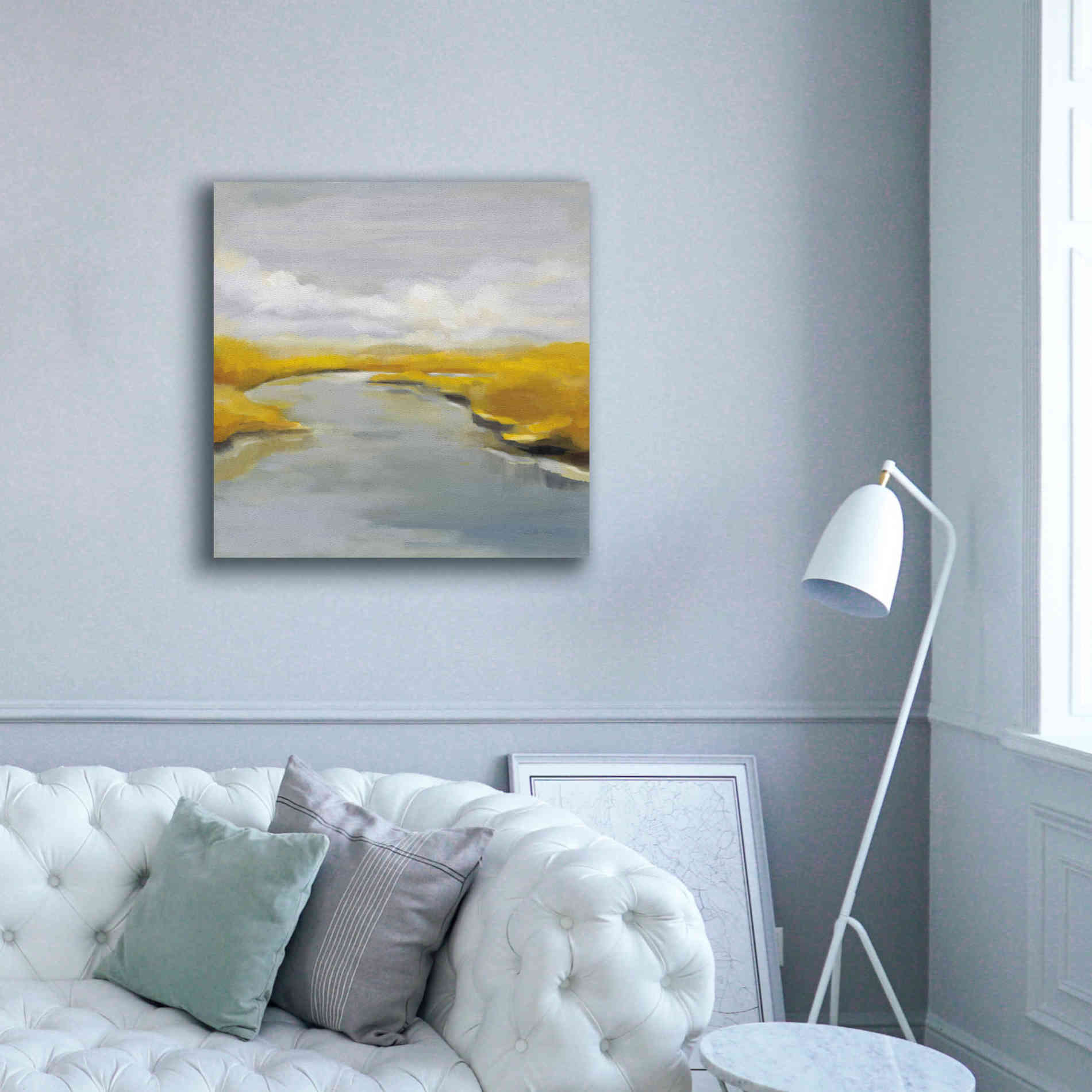 'Maine Fall River' by Silvia Vassileva, Canvas Wall Art,37 x 37