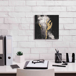 'Golden Rain II BW' by Silvia Vassileva, Canvas Wall Art,12 x 12