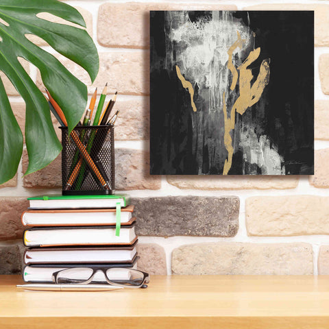 Image of 'Golden Rain II BW' by Silvia Vassileva, Canvas Wall Art,12 x 12